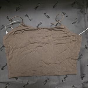 Fashion Nova Tan Camisole Crop Top